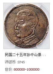 2014誠(chéng)軒秋拍機(jī)制幣專場(chǎng)開門紅&nbsp;PCGS評(píng)級(jí)機(jī)制幣耀眼全場(chǎng)